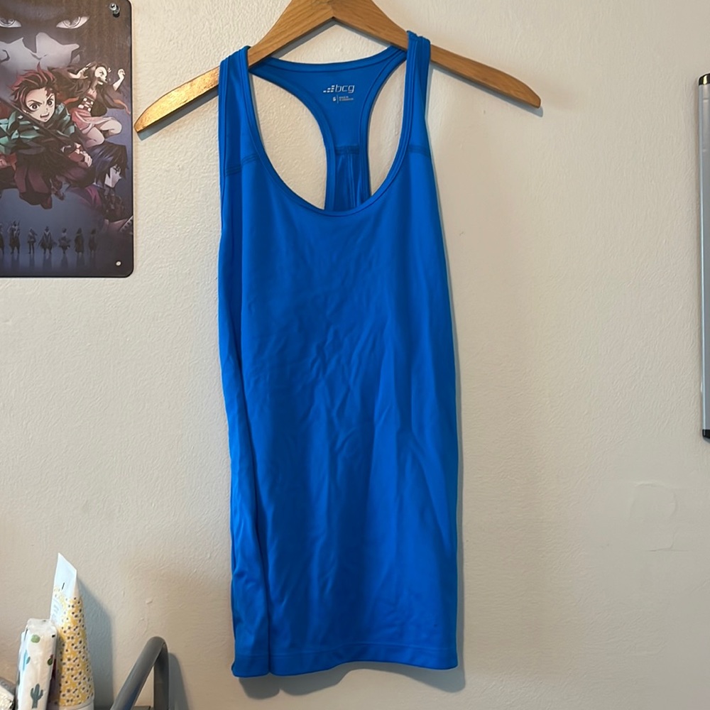 Blue tank